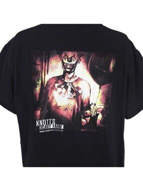 Knotts Scary Farm T Shirt Mens Size 2XL Black 2018 Halloween Clown Nightmares